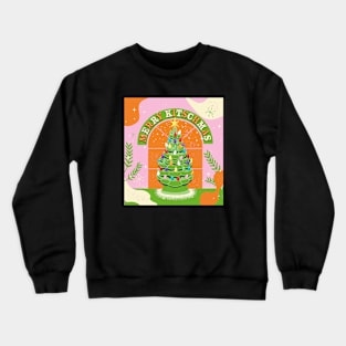 Merry Kitschmas Ceramic Tree design Crewneck Sweatshirt